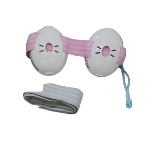 Alpine Baby Unisex Safety Protection Ear Muffs Anti Slip, Baggy Pink Gray